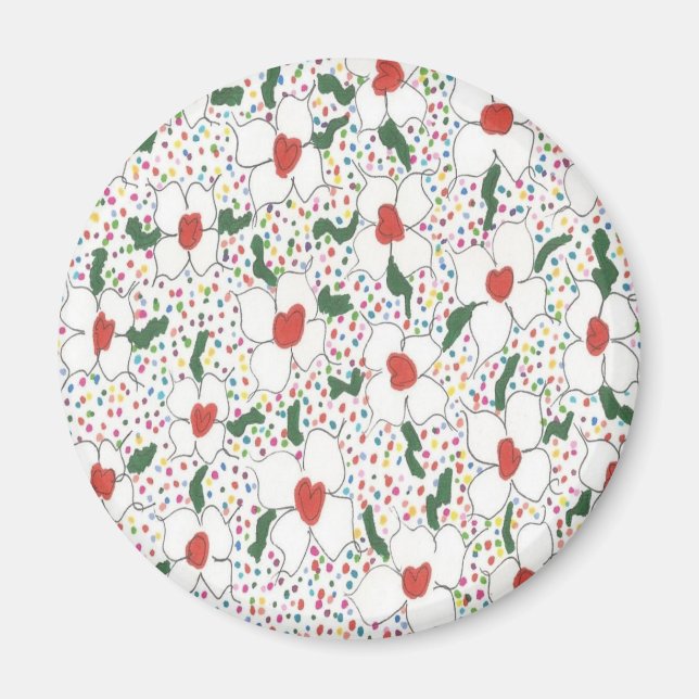 Imã Padrão Floral Clássico (Frente)