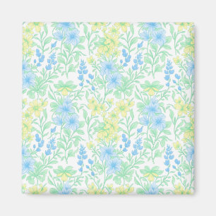 Imã Padrão Floral de Pastel Fresco