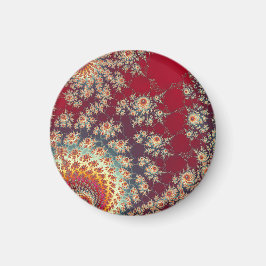 Imã Padrão Floral Espiral