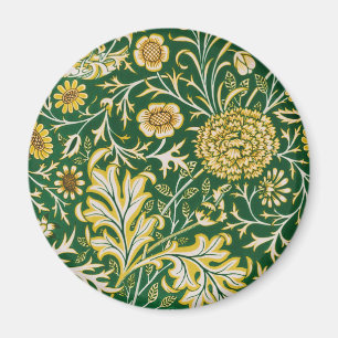 Imã Padrão Floral William Morris Cherwell Verde