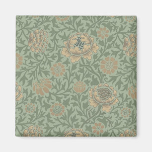 Imã Padrão Floral William Morris Grafton Verde Sálvia