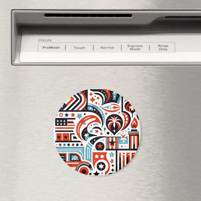 Imã Padrão Generativo de 4 de Julho (In Situ (Dishwasher))