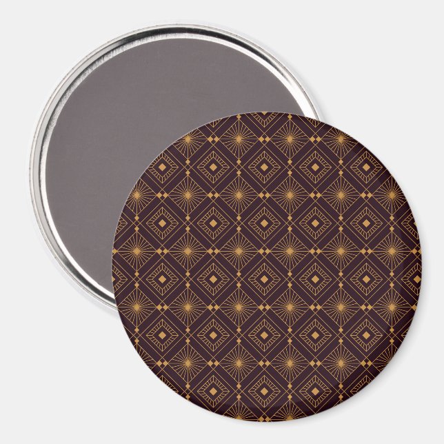 Imã Padrão geométrico contínuo com forma de diamante d (Front/Back)