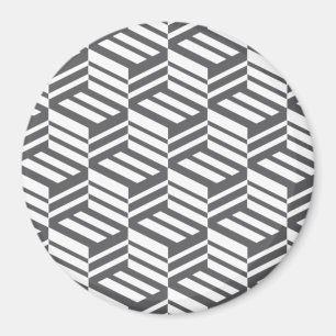 Imã Padrão geométrico moderno, urbano, dinâmico e negr