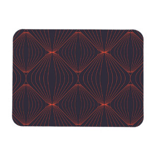 Ímã Padrão gráfico simples e elegante inspirado no N