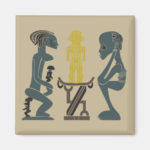 Imã padrão guerreiro tribal africano