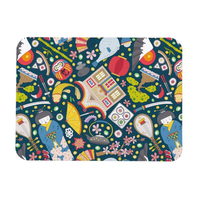 Ímã Padrão Japonês Invisível (Horizontal)