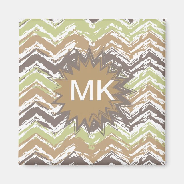 Imã Padrão Melon Brandy Scribble ZigZag (Frente)