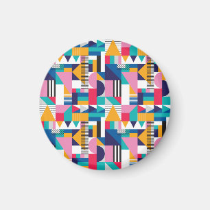 Imã Padrão Moderno de Abstrato Geométrico Sem Olhos