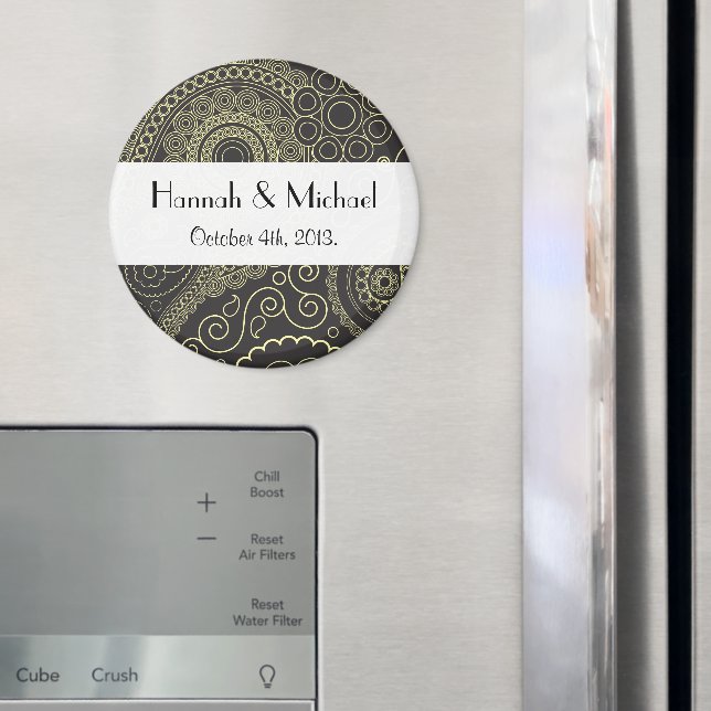 Imã Padrão Paisley, Paisley Persa, Boteh, Casamento (In Situ (Fridge))