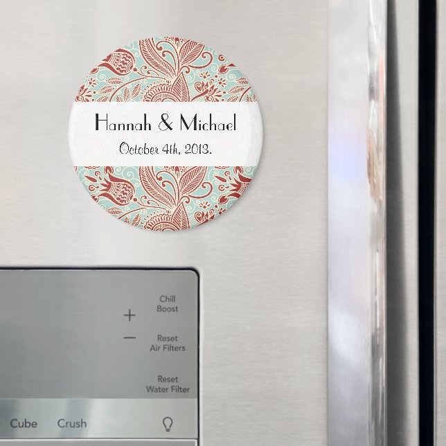 Imã Padrão Paisley, Paisley Persa, Boteh, Casamento (In Situ (Fridge))