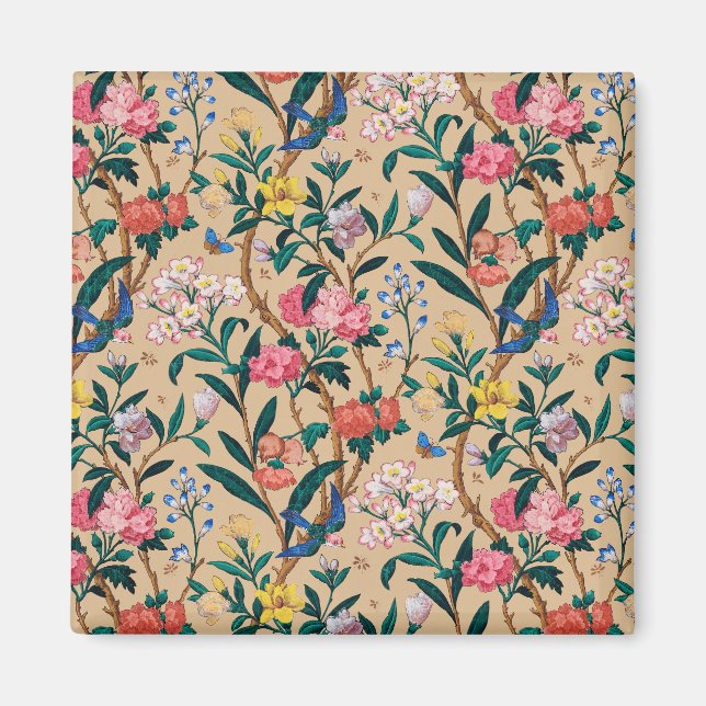 Imã Padrão popular - pássaros, borboletas, abelhas... (Frente)