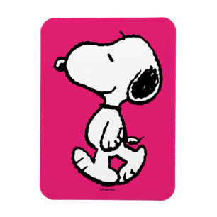 Ímã Padrão preto e magenta do snoopy