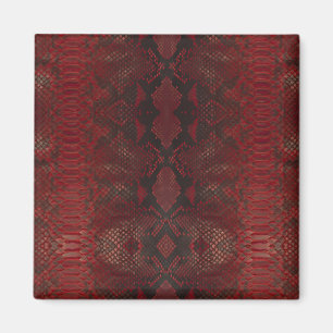 Imã Padrão Red Python Snakeskin