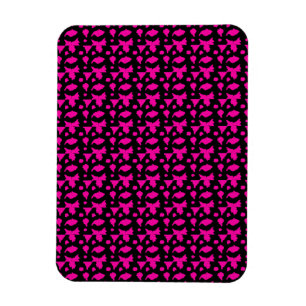 Ímã Padrão Rosa Abstrato
