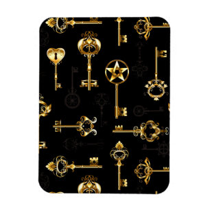 Ímã Padrão sem falhas com chaves de Ouro