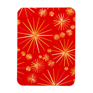 Ímã Padrão Sputnik do meio século, Vermelho Profundo