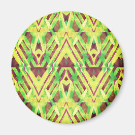 Imã Padrão verde e castanho