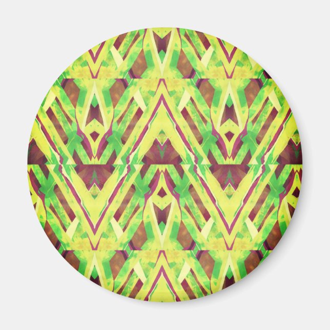 Imã Padrão verde e castanho (Frente)