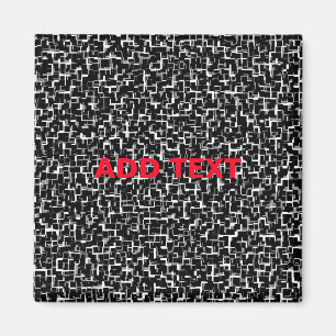 Imã Padrão Vermelho Branco Preto da Camo Digital