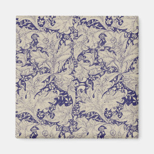 Imã Padrão Wallflower Azul Antigo de William Morris