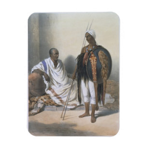 Ímã Padre e guerreiro Abyssinian, ilustração de '