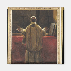 Imã Padre no altar