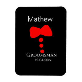 Ímã padrinho adicionar nome ano camisa gravata borbole