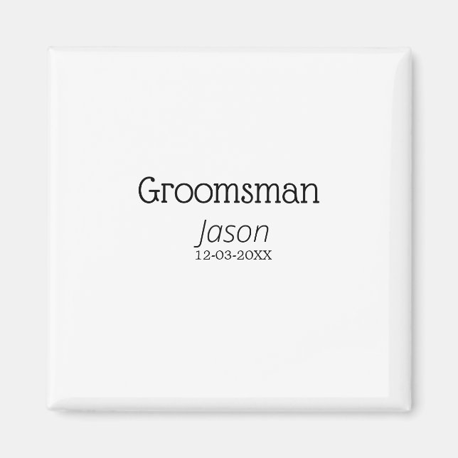 Imã padrinho de casamento festa de solteira adicionar  (Frente)