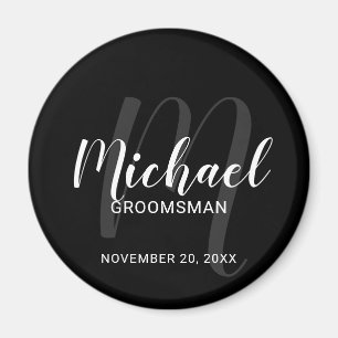 Imã Padrinhos de casamento Personalizados de Script Mo