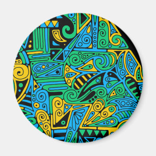 Imã Padrões De Mão E Digitalmente Pintados Artigo 21º