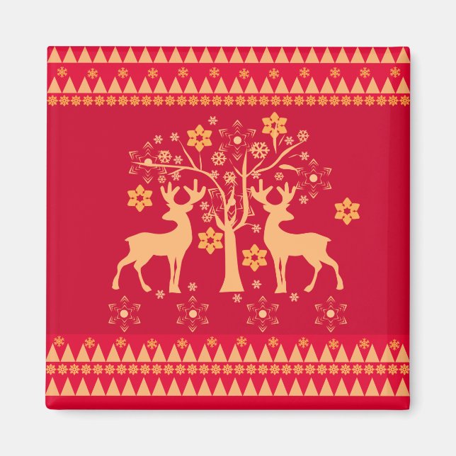 Imã Padrões de Natal (Frente)