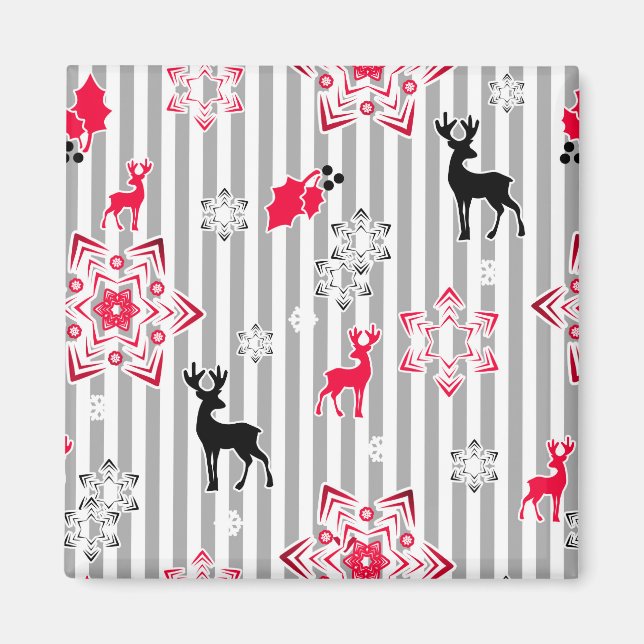 Imã Padrões de Natal (Frente)