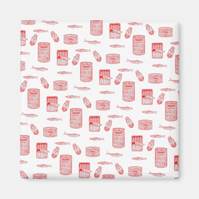 Imã Padrões de Peixe Inclinado (Frente)