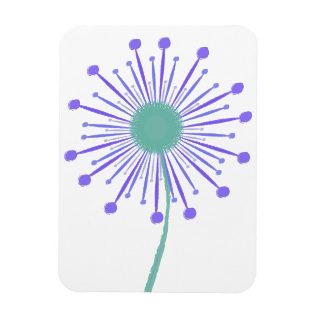 Ímã Padrões florais bonitos (Vertical)