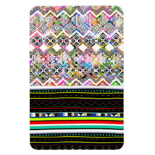 Ímã Padrões tribais aztec coloridos