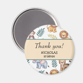 Imã Padrões Tropicais De Animais Da Selva Safari