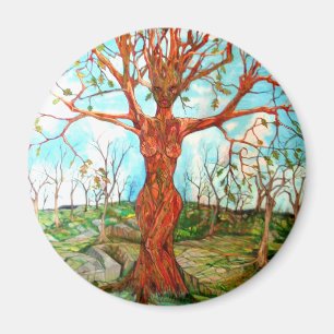 Imã Pagan Dryad Tree Goddese Wiccan Nature Art