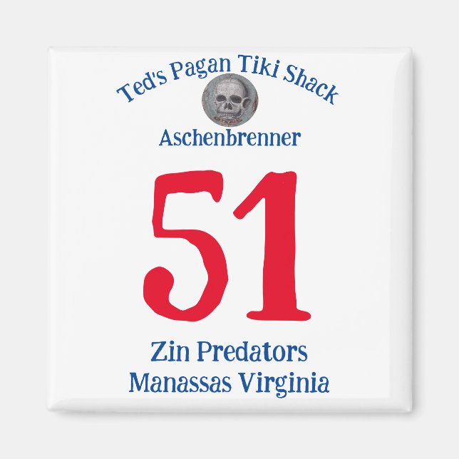 Imã Pagan Tiki Shack Zin Predators Manassas VA (Frente)