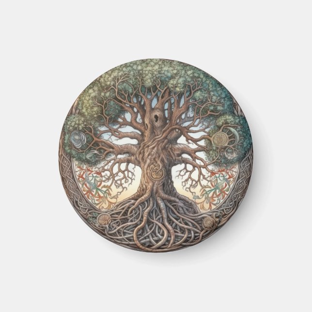 Imã Pagan Tree of Life Magnet (Frente)