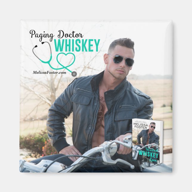 Imã Pagando o Dr. Bones Whiskey Magnet (Frente)