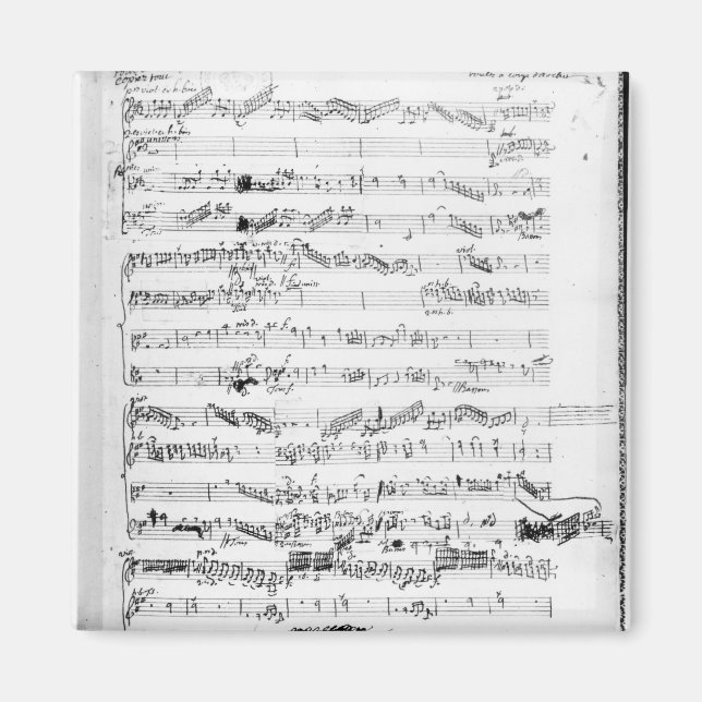 Imã Página de abertura da pontuação "Les Paladins" (Frente)