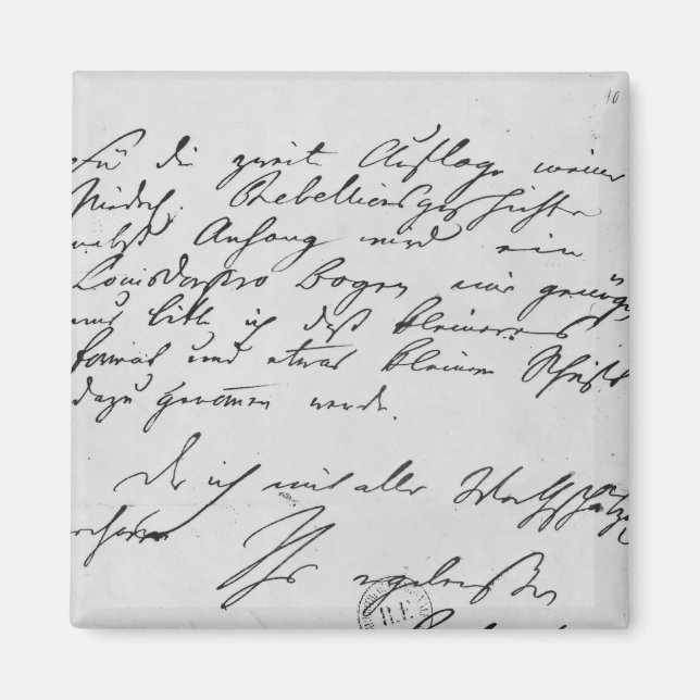 Imã Página de texto com sua assinatura (Frente)