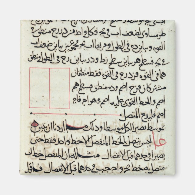 Imã Página de texto de um 'Elements', um livro geometr (Frente)