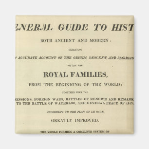 Imã Página de Título Completa Genealogica, Históric