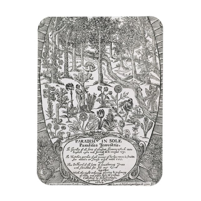 Ímã Página de título de 'Paradisi Sole; Paradisus Terr (Vertical)