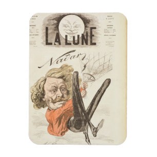 Ímã Página de título do Nadar (1820-1910) de 'La Lune'