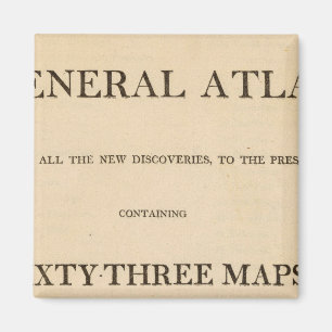 Imã Página de Título Novo, elegante atlas geral