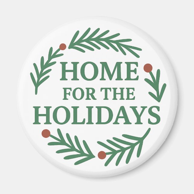 Imã Página inicial do Magnet Natal Holidays (Frente)