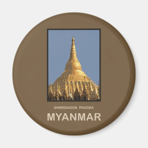 Imã Pagode Yangon Myanmar de Shwedagon